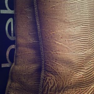 bebe leather natural tejus boots